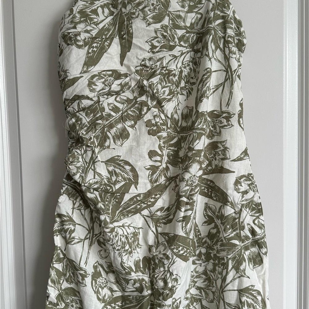 Abercrombie & Fitch Olive Floral Dress